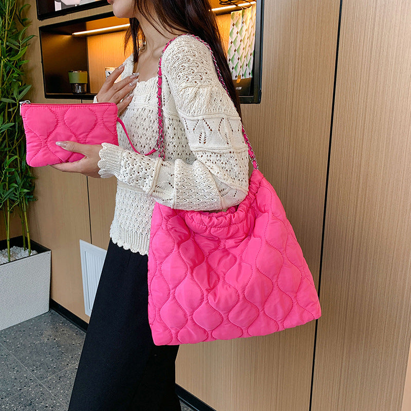 Composite Bags For Women Trend Autumn And Winter New Fashion Women's Shoulder Bag Personalized Simple Korean Style Handbags GlamzLife