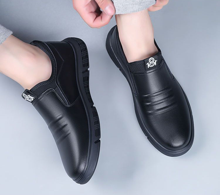 Black White Flat Walking Shoes For Men GlamzLife