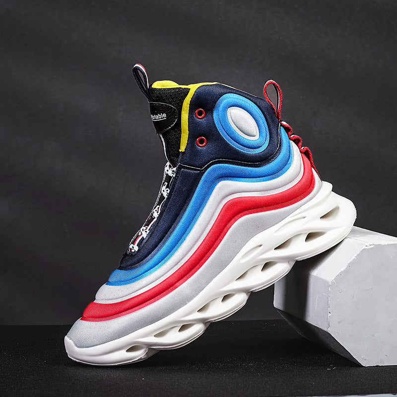 Rainbow gradient shoes for men GlamzLife