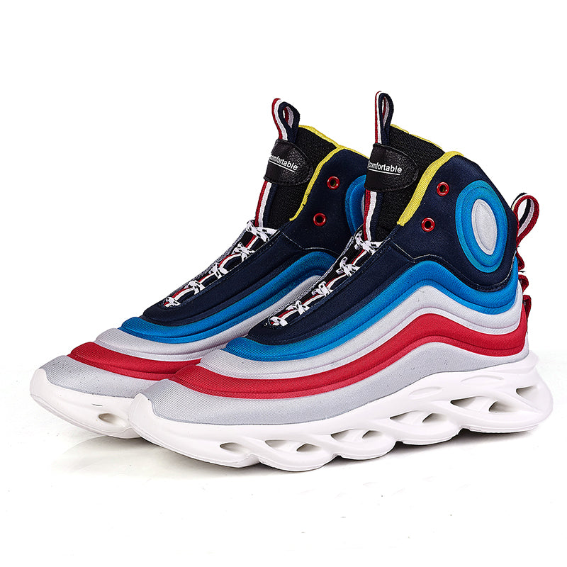 Rainbow gradient shoes for men GlamzLife