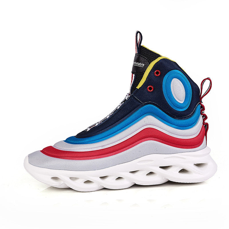 Rainbow gradient shoes for men GlamzLife