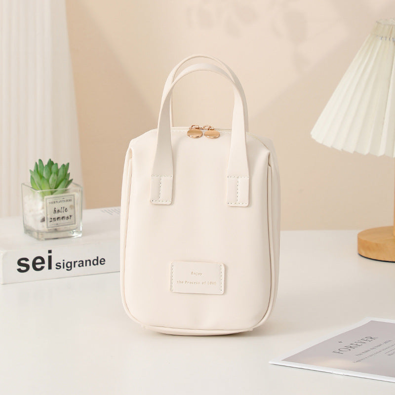 Handle-top Cosmetic Bag Ins Fashion Shell-shaped Handbag Toiletry Bags Travel High Capacity Portable Storage Make Up Bag GlamzLife