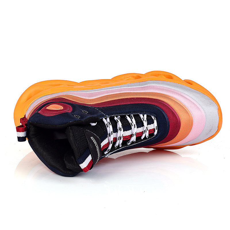 Rainbow gradient shoes for men GlamzLife