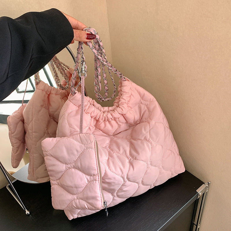 Composite Bags For Women Trend Autumn And Winter New Fashion Women's Shoulder Bag Personalized Simple Korean Style Handbags GlamzLife