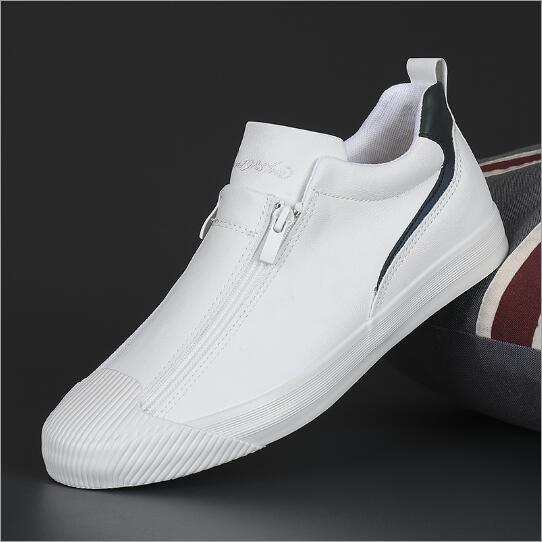 Double Zipper Casual Men Board Shoes GlamzLife