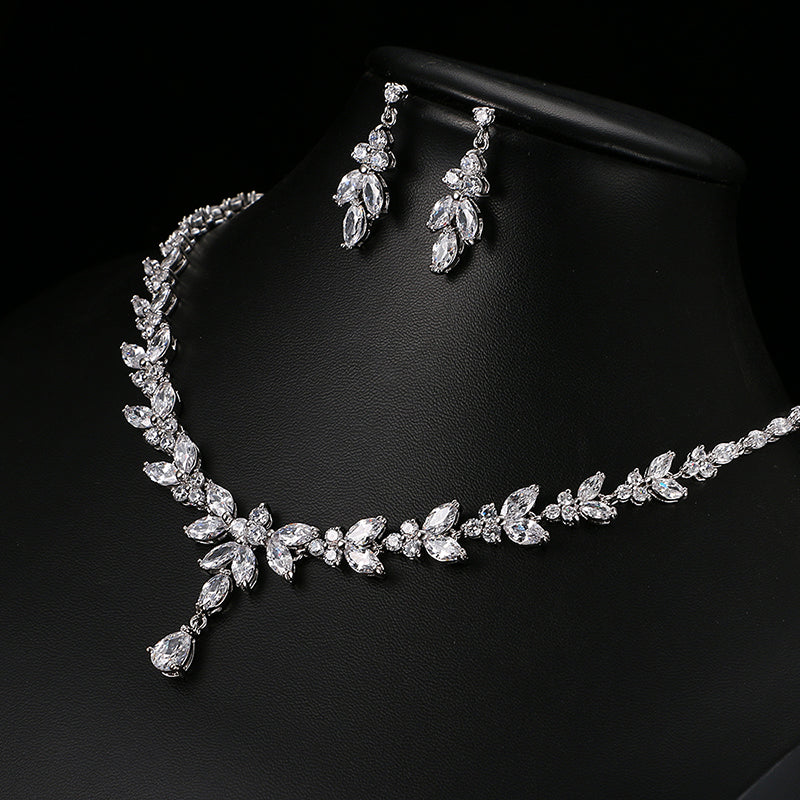The Enchanting Zircon Bridal Set for Timeless Elegance GlamzLife