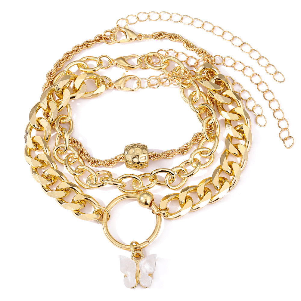 Multi-layer Bracelet Simple Butterfly Special-interest Design GlamzLife