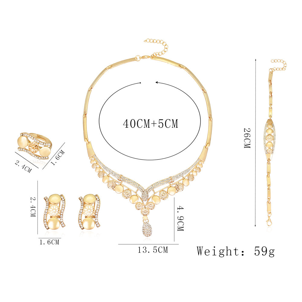 European and American Style Bridal Jewelry Sets for Women GlamzLife