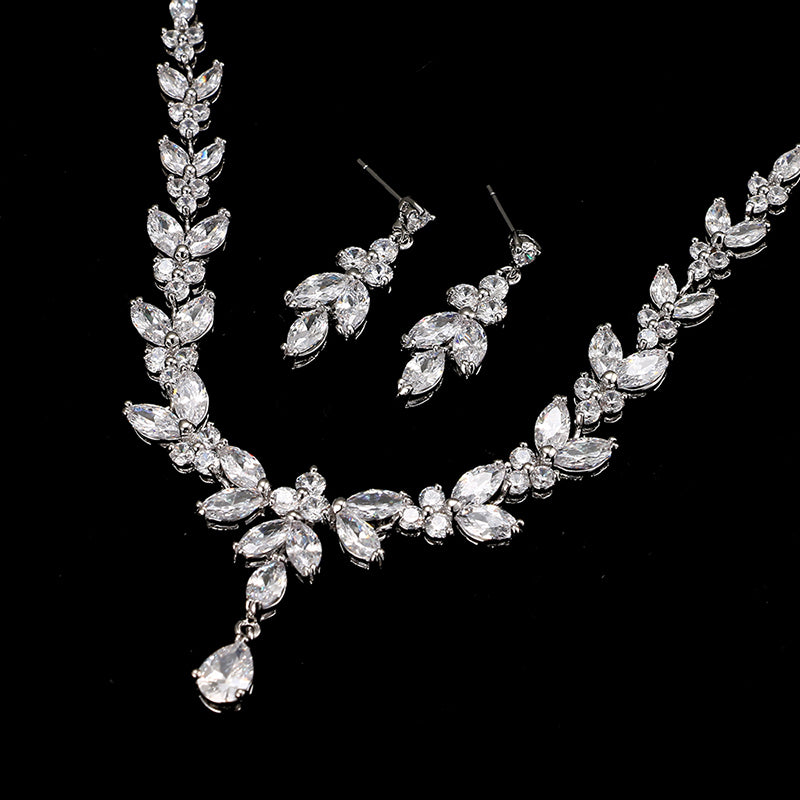 The Enchanting Zircon Bridal Set for Timeless Elegance GlamzLife