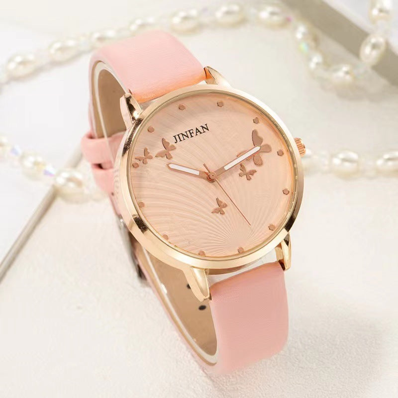 Student Sweet Butterfly Macron All-match Fashion Quartz Wrist Watch GlamzLife