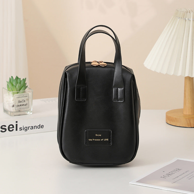 Handle-top Cosmetic Bag Ins Fashion Shell-shaped Handbag Toiletry Bags Travel High Capacity Portable Storage Make Up Bag | GlamzLife