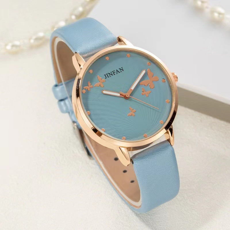 Student Sweet Butterfly Macron All-match Fashion Quartz Wrist Watch GlamzLife