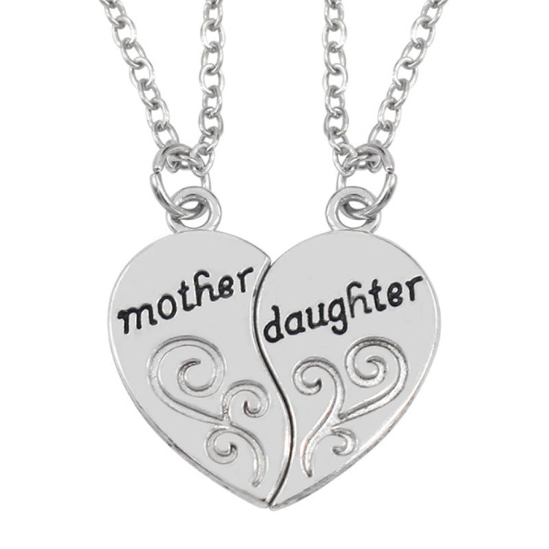 Mother And Daughter Two-part Love Necklace GlamzLife
