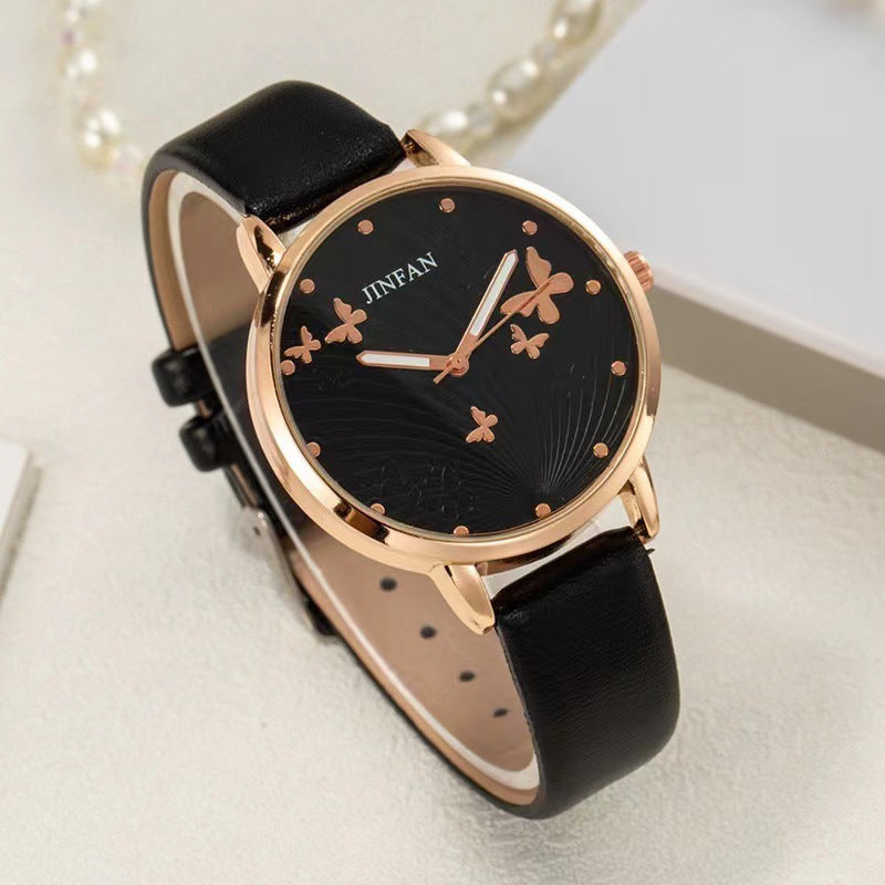 Student Sweet Butterfly Macron All-match Fashion Quartz Wrist Watch GlamzLife