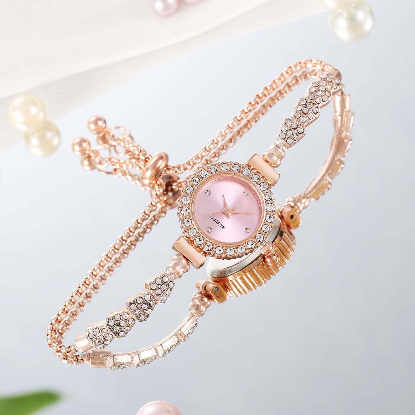 Adjustable Bracelet Watch Women's Quartz Watch GlamzLife