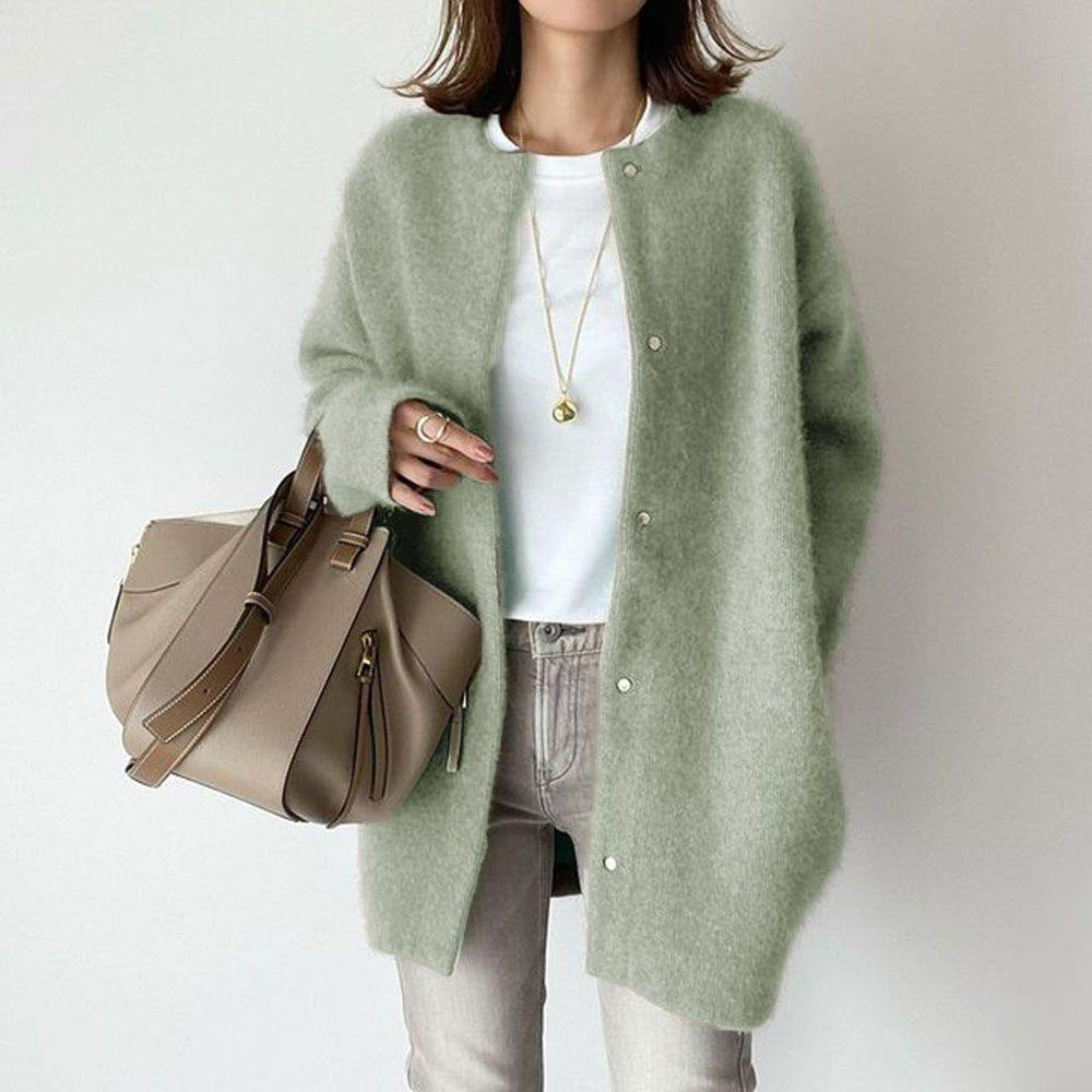 Soft Knitted Coat For Slimming Sense Of Design Women Cardigans Loose Jacket Autumn And Spring GlamzLife