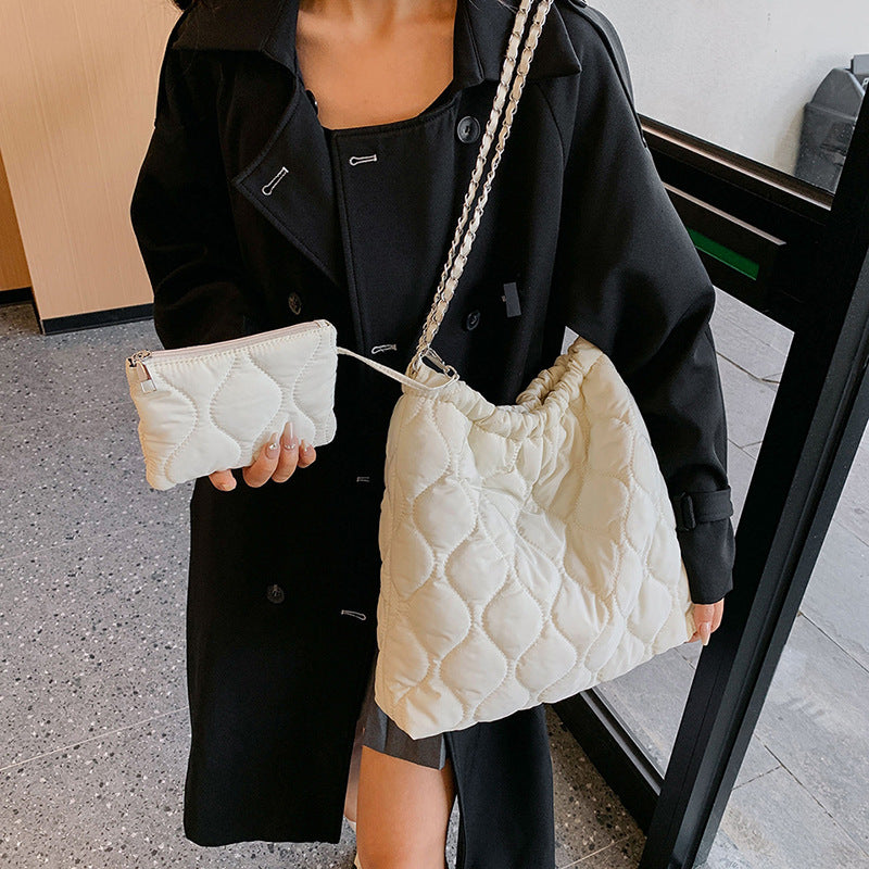 Composite Bags For Women Trend Autumn And Winter New Fashion Women's Shoulder Bag Personalized Simple Korean Style Handbags GlamzLife
