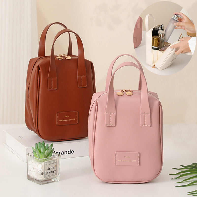 Handle-top Cosmetic Bag Ins Fashion Shell-shaped Handbag Toiletry Bags Travel High Capacity Portable Storage Make Up Bag GlamzLife