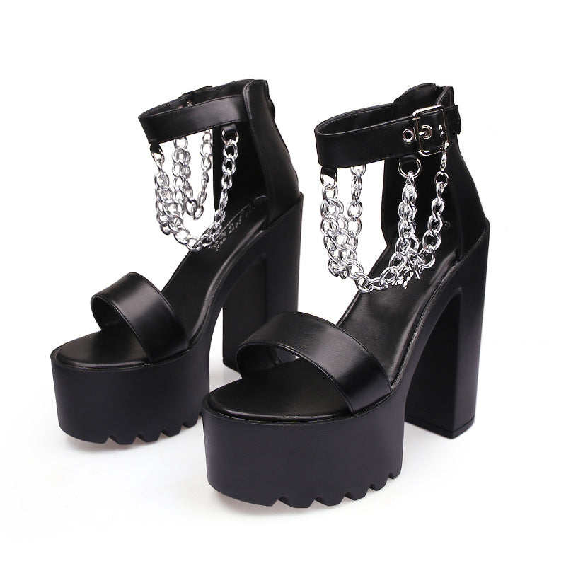 Waterproof Platform 14 cm High Heels GlamzLife