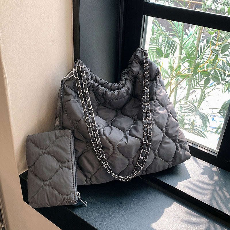Composite Bags For Women Trend Autumn And Winter New Fashion Women's Shoulder Bag Personalized Simple Korean Style Handbags GlamzLife