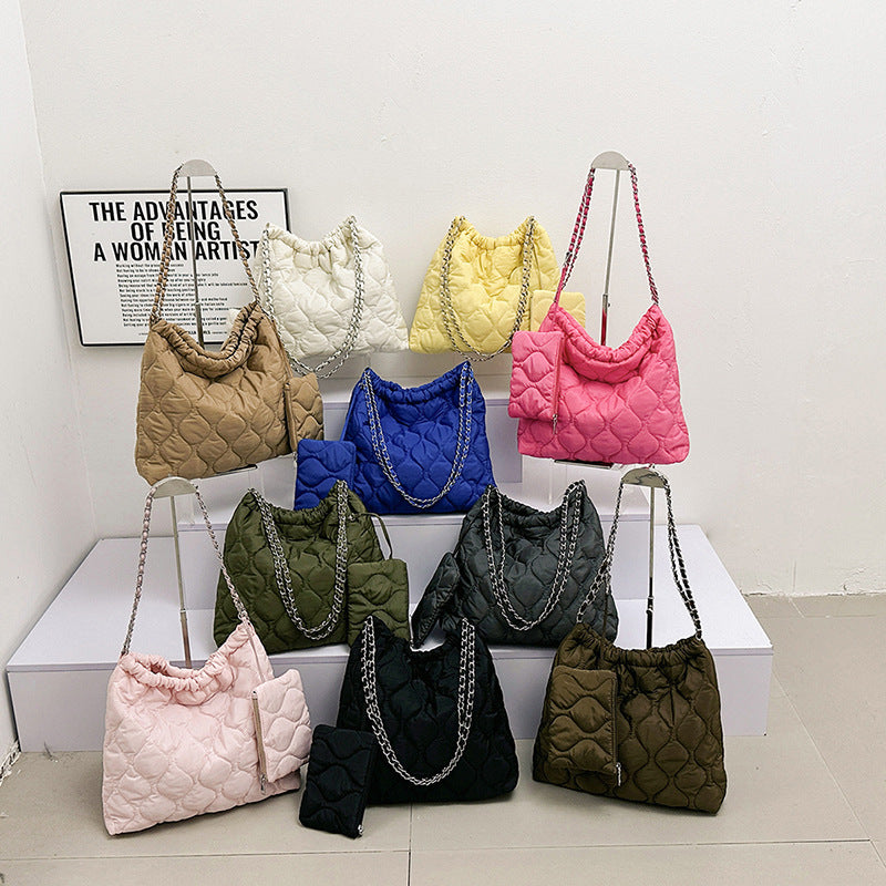 Composite Bags For Women Trend Autumn And Winter New Fashion Women's Shoulder Bag Personalized Simple Korean Style Handbags GlamzLife