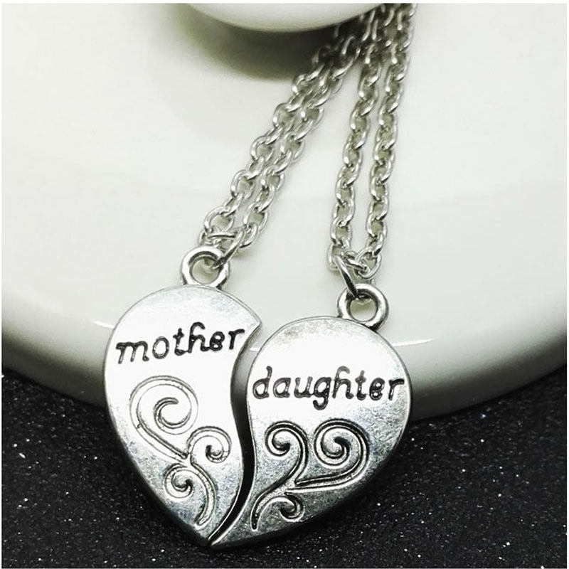 Mother And Daughter Two-part Love Necklace GlamzLife