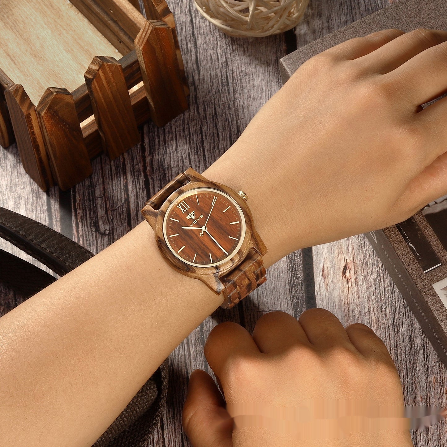 Zebra Fashion Wooden Quartz Watch GlamzLife