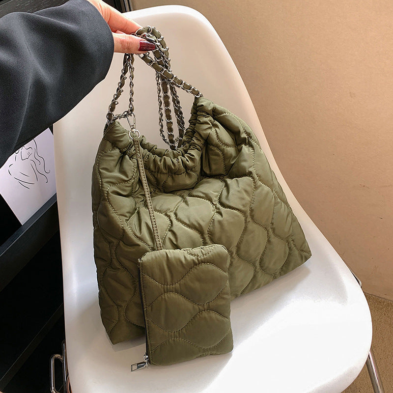 Composite Bags For Women Trend Autumn And Winter New Fashion Women's Shoulder Bag Personalized Simple Korean Style Handbags GlamzLife