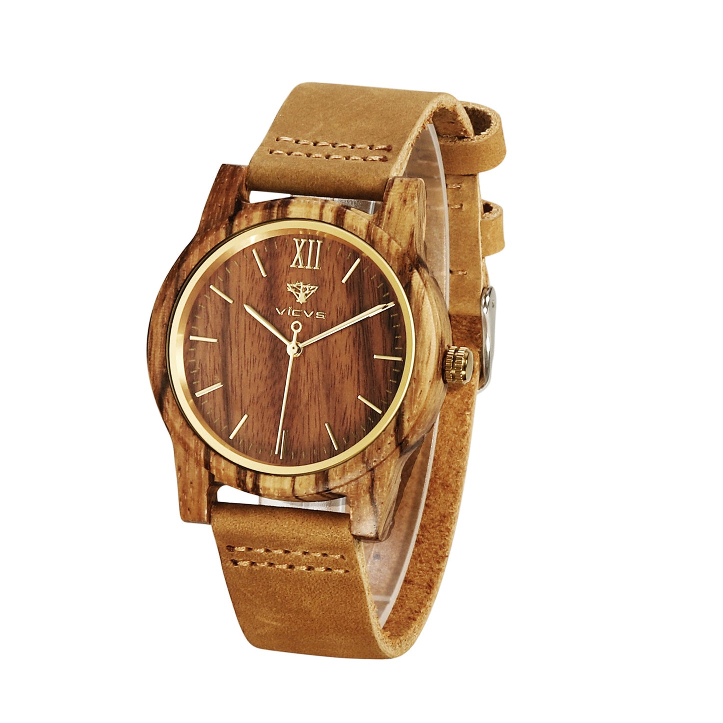 Zebra Fashion Wooden Quartz Watch GlamzLife