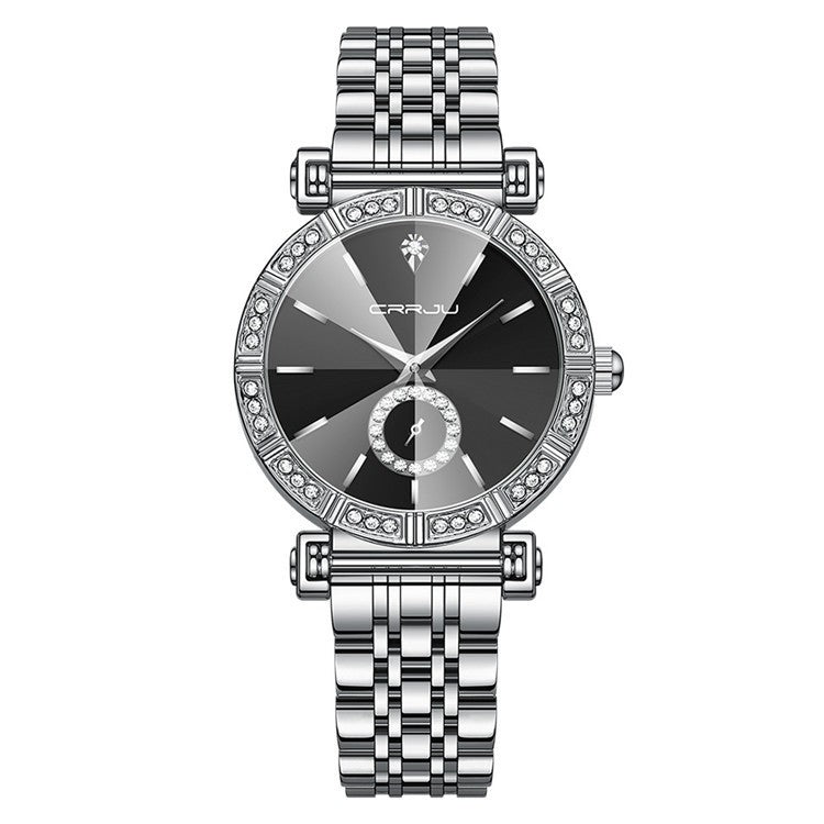 Women's Steel Belt Diamond-embedded Watch GlamzLife