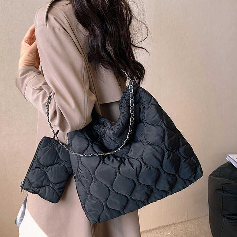 Composite Bags For Women Trend Autumn And Winter New Fashion Women's Shoulder Bag Personalized Simple Korean Style Handbags GlamzLife