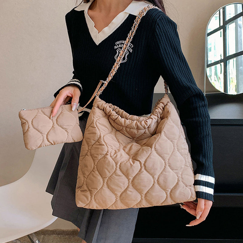 Composite Bags For Women Trend Autumn And Winter New Fashion Women's Shoulder Bag Personalized Simple Korean Style Handbags GlamzLife