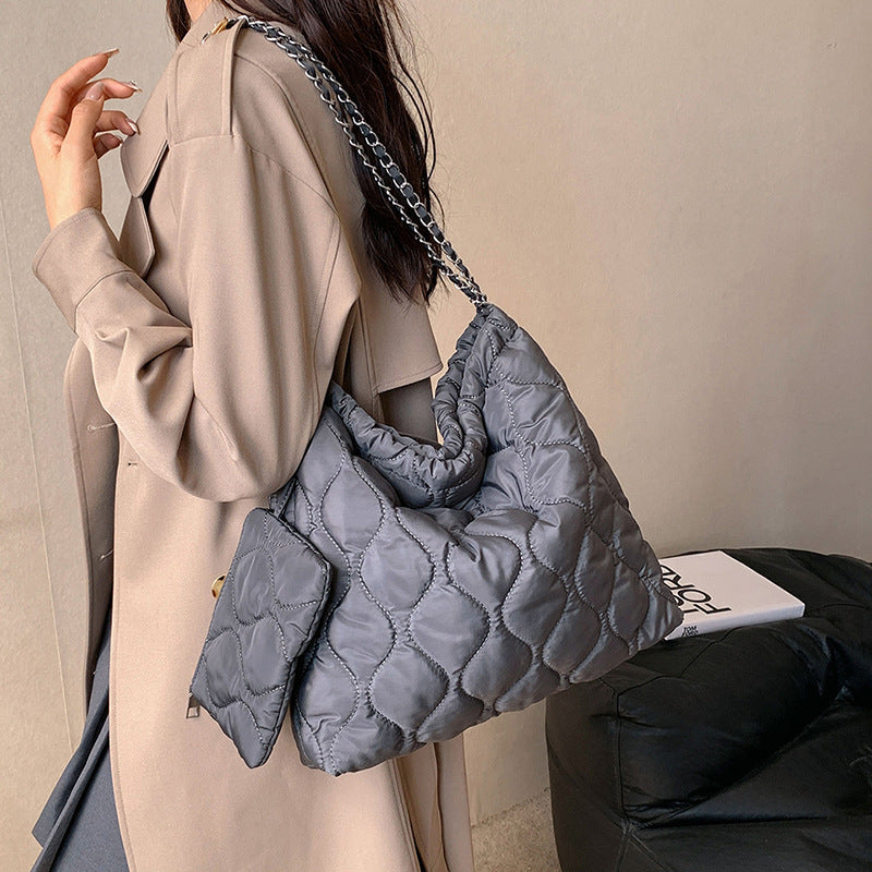 Composite Bags For Women Trend Autumn And Winter New Fashion Women's Shoulder Bag Personalized Simple Korean Style Handbags GlamzLife