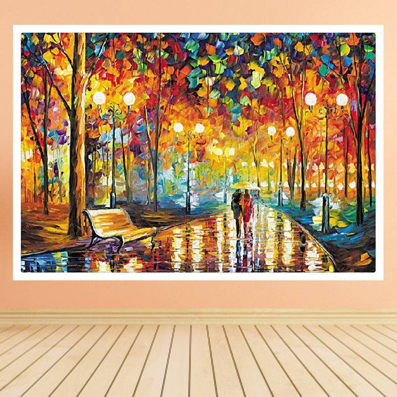 5d Diamond Painting Cross Night Walk Square For Home Decoration | GlamzLife