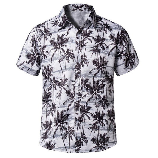 Abstract Printed Short Sleeve Men's Shirt | GlamzLife