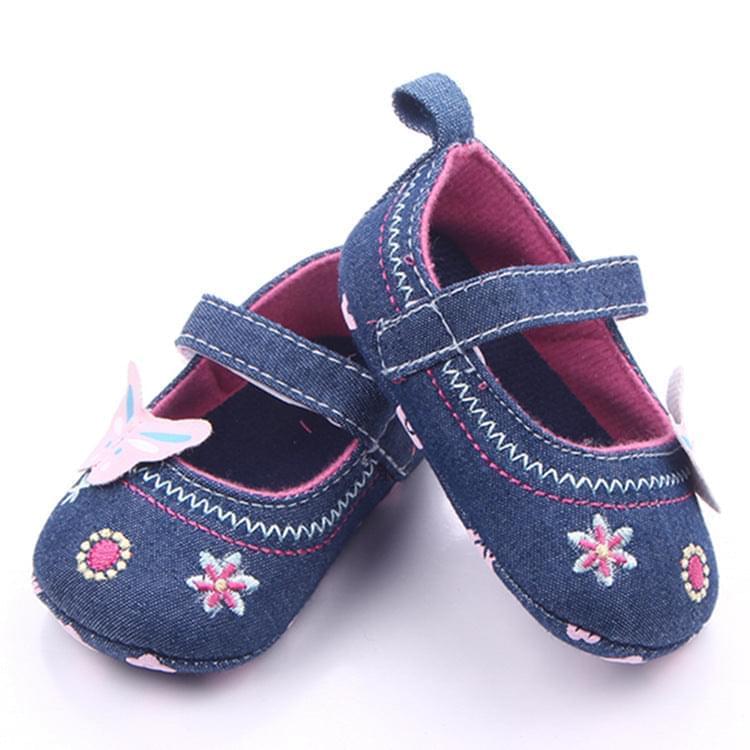 Bowknot Embroidered Fashionable Denim Shoes GlamzLife