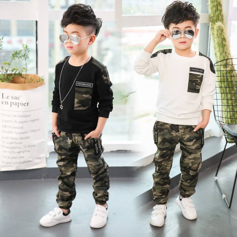 Camouflage Long Sleeve Kids Suit GlamzLife