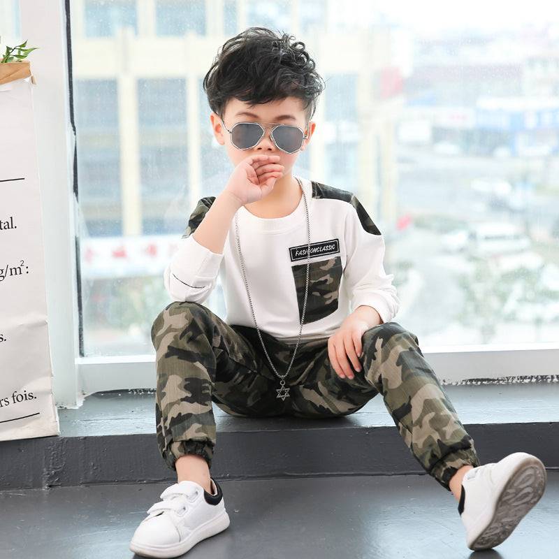 Camouflage Long Sleeve Kids Suit GlamzLife