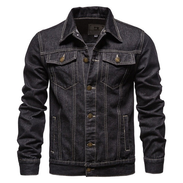 Casual Blue Lapel Denim Jackets GlamzLife