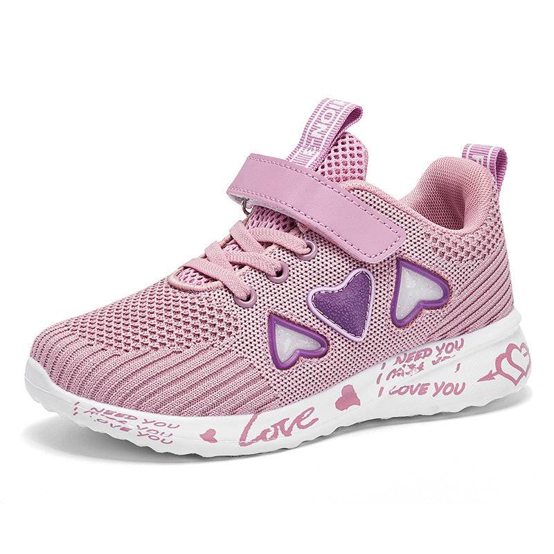 Casual Pink Light Mesh Sneakers | GlamzLife