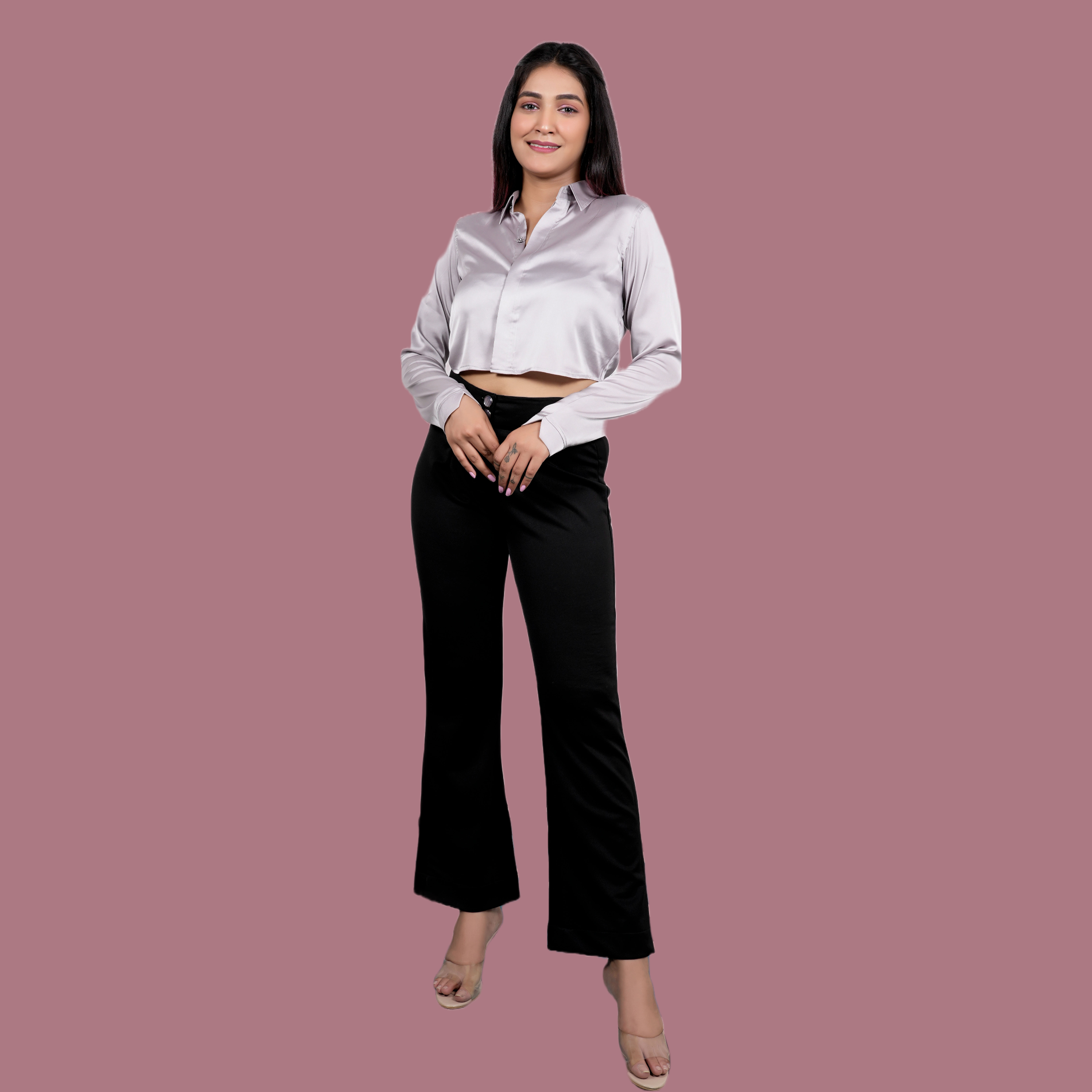 Classy Tail shirt with Bell bottom Trouser