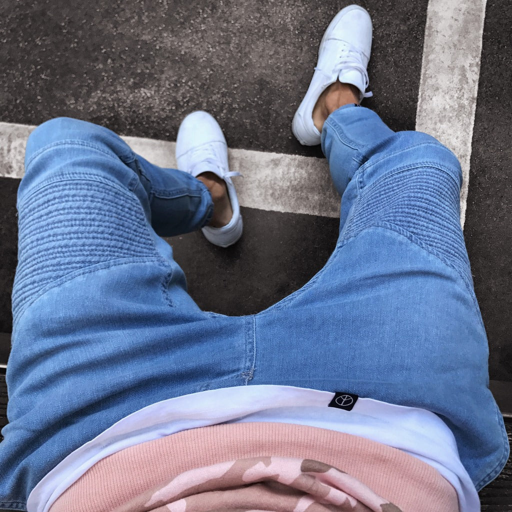 Fashionable Light Blue Skinny Tide Jeans GlamzLife