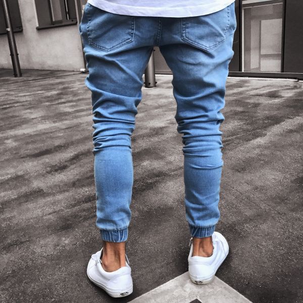 Fashionable Light Blue Skinny Tide Jeans GlamzLife
