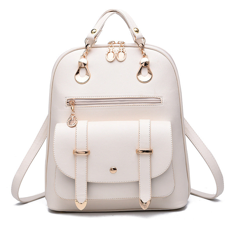 Fashionable PU Leather Dual-use Backpack GlamzLife