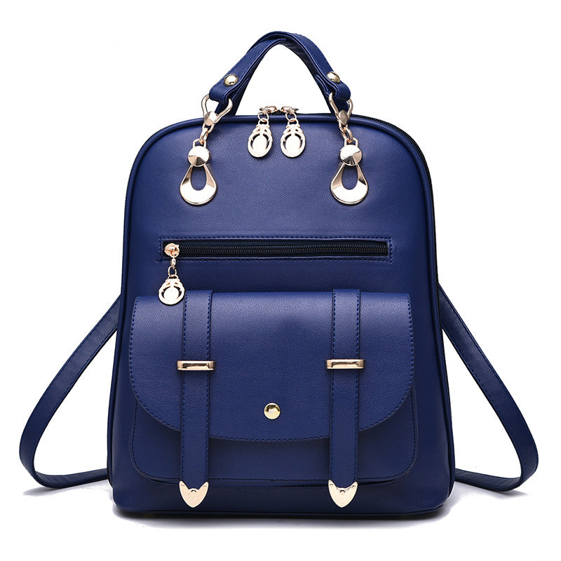 Fashionable PU Leather Dual-use Backpack GlamzLife
