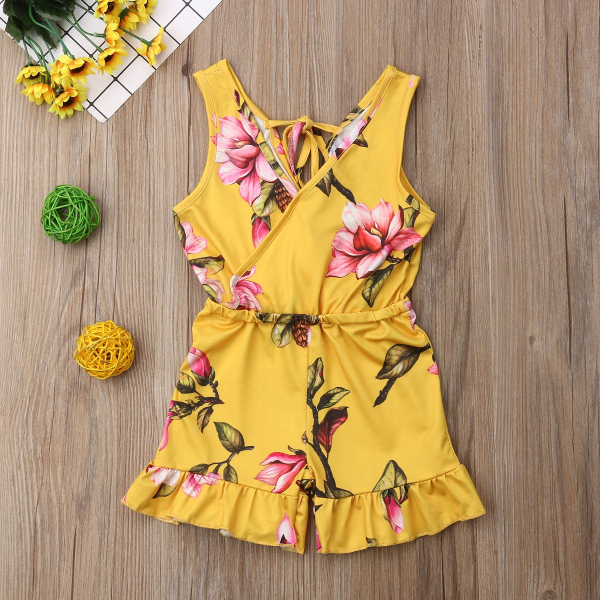 Floral Printed Jumpsuit For Girl's | GlamzLife