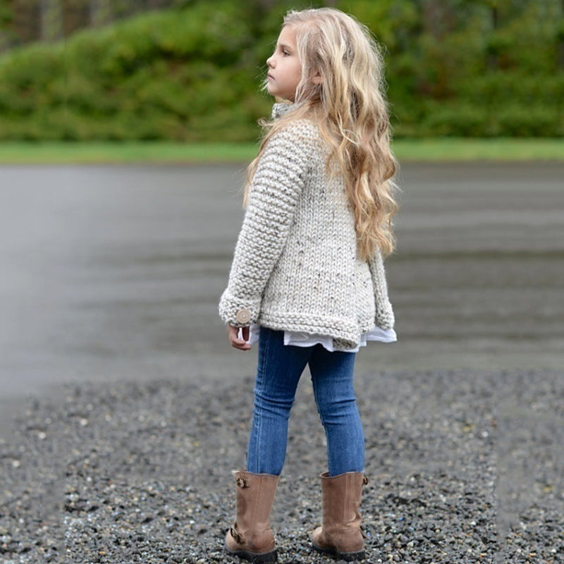 Girl's Cardigan Sweater Coat GlamzLife