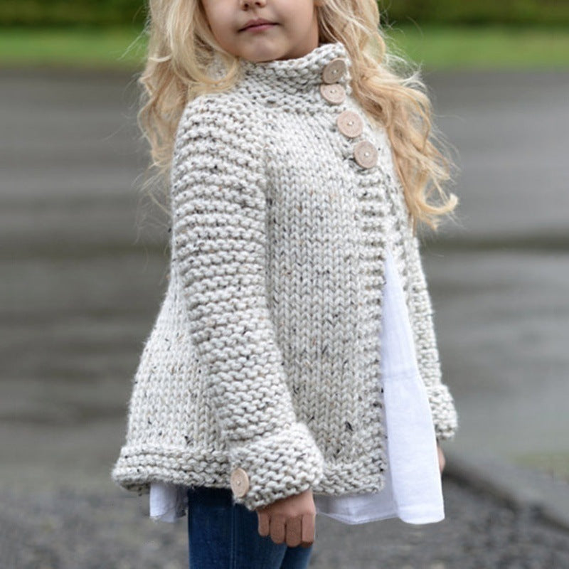 Girl's Cardigan Sweater Coat | GlamzLife