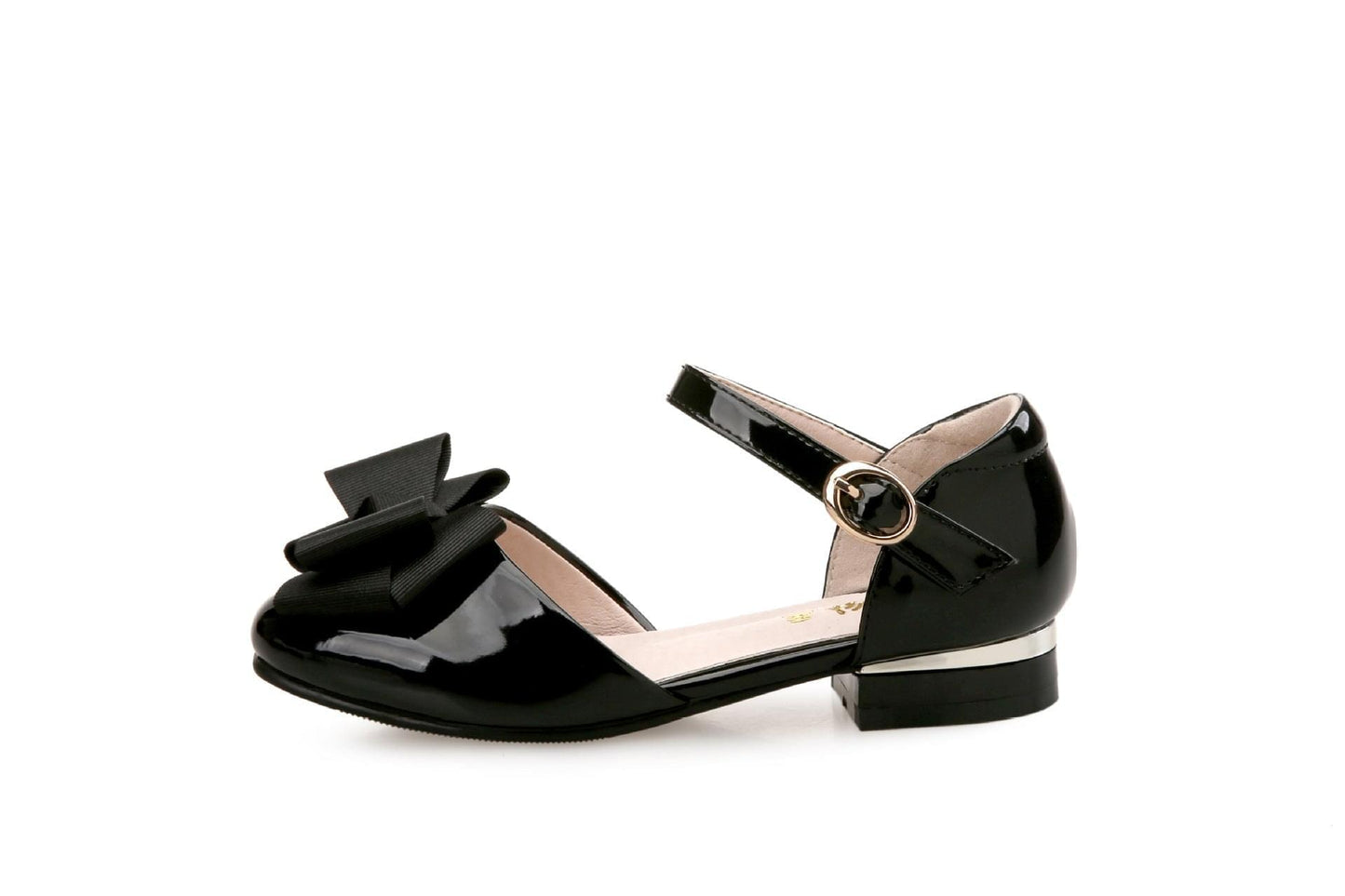 Girl's Hollow Velcro Patent Leather Sandal GlamzLife