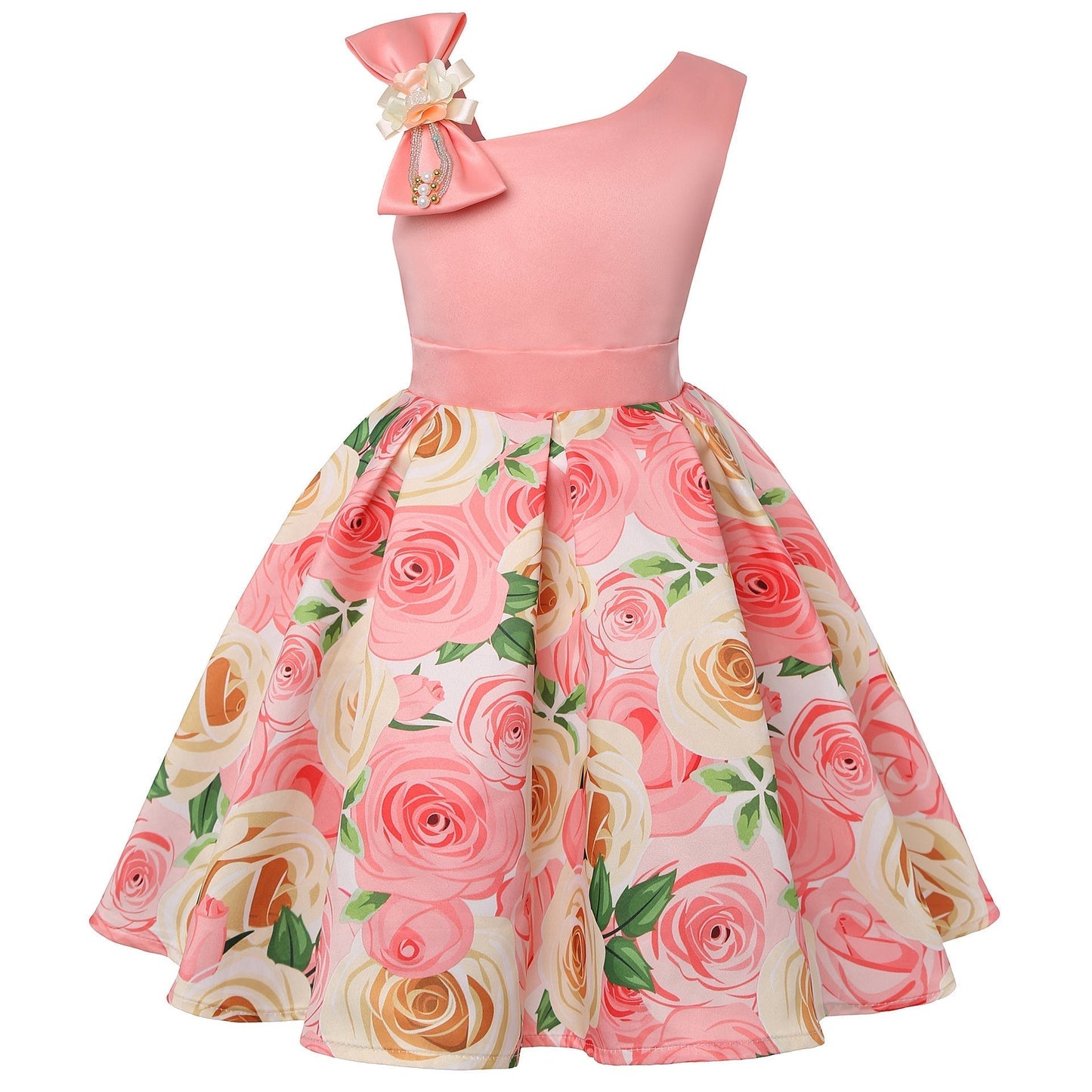 Girl's Princess Style Digital Print Dress GlamzLife